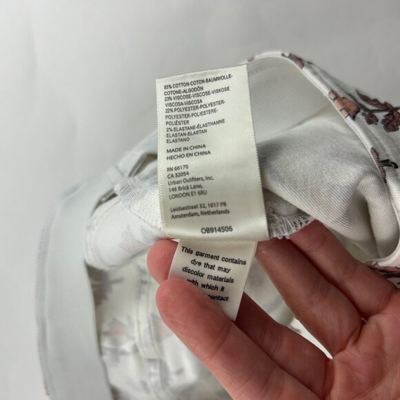 We The Free Terracotta Tulip Printed Penny Pull On Flare Pants 31 - Picture 5 of 7